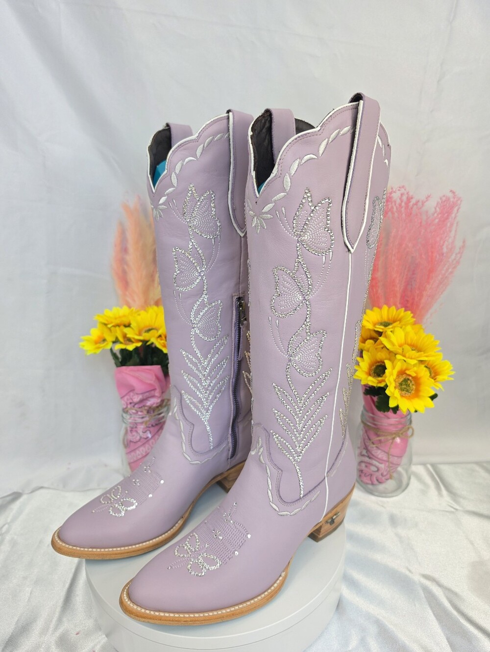 Lane Sweet Memories Cowgirl Boots with SWAROVSKI Crystals SIZE 7.5 - Picture 8 of 10